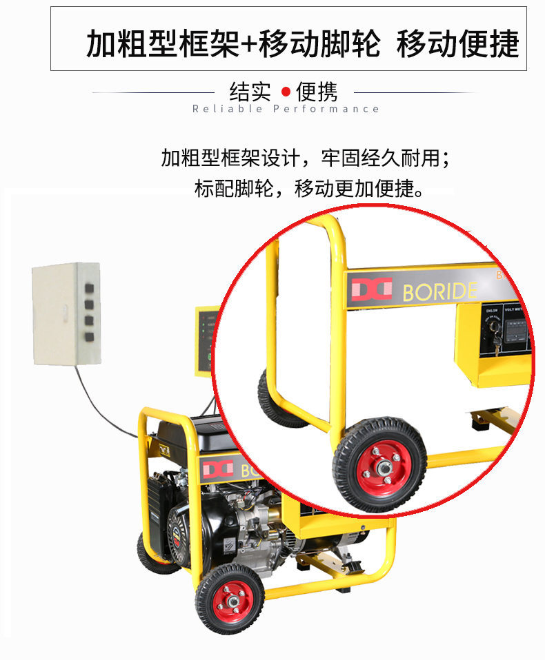 單相5kW無人值守ATS小型汽油發電機組特點
